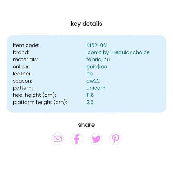 Irregular Choice Trixy unicorn heels in red brocade. 🦄 - Picture 11 of 11